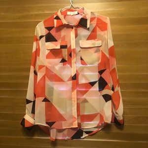 Women’s Vince Camino Sheer Blouse- XS